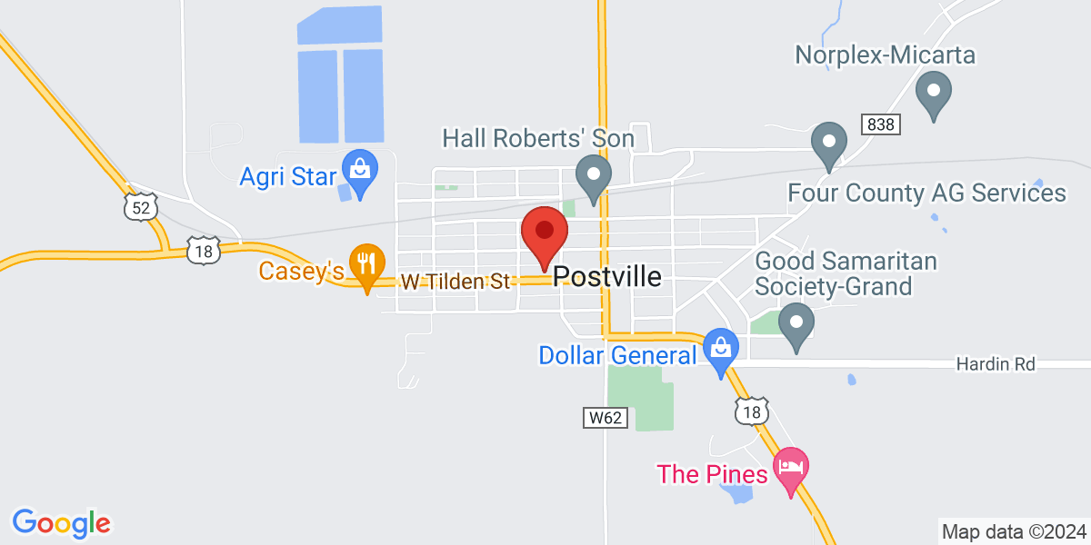 Map of Postville Public Library